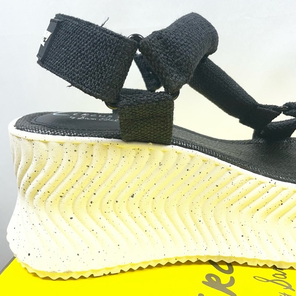 NWT Sam Edelman Circus Venus Platform Sandals 9 Black Sporty Minimal Y2K Revival - Picture 6 of 16